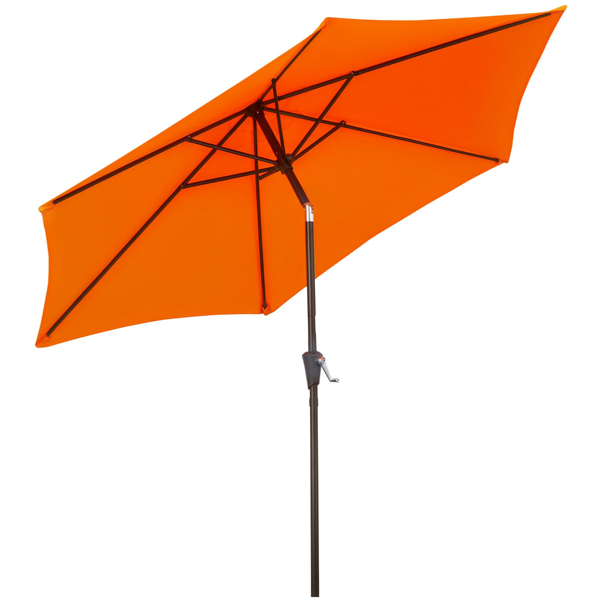8.5ft Patio Umbrella with Crank Handle and Tilt, Orange — product view 1