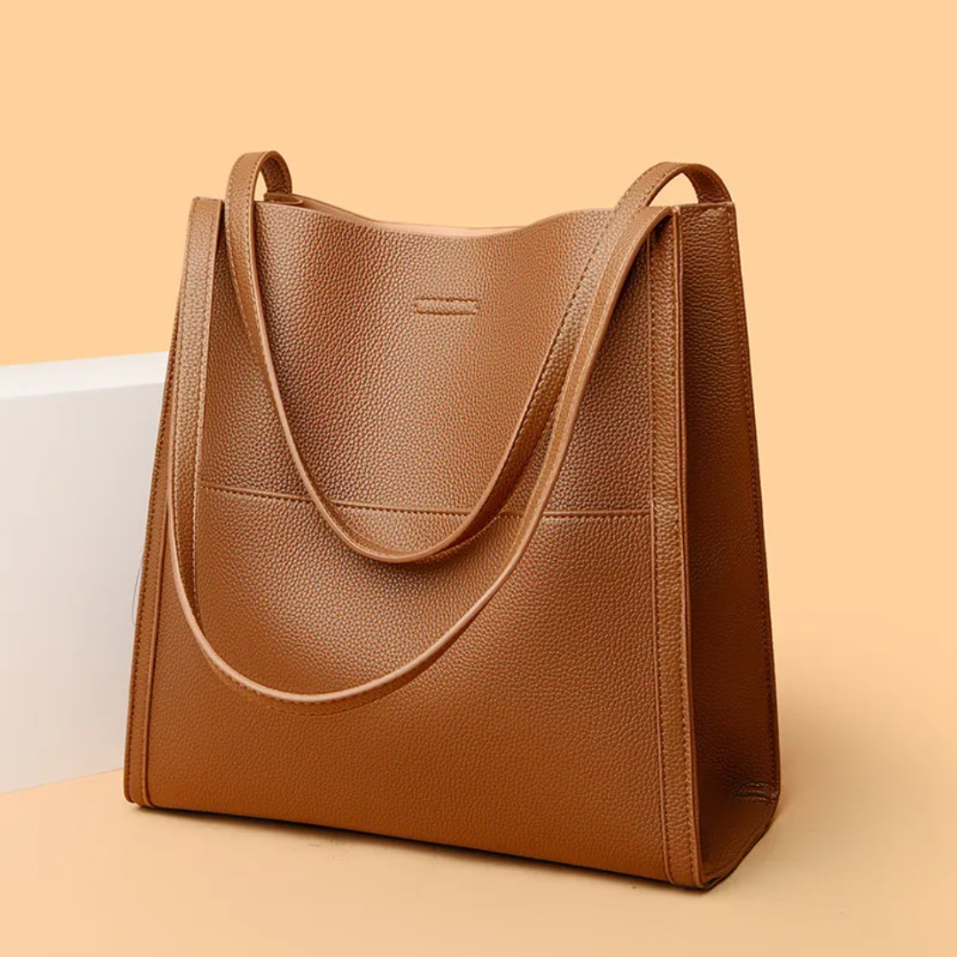 LoungeYard | Large Leather Handbag with Royal Capacity - DailyLux — product view 1