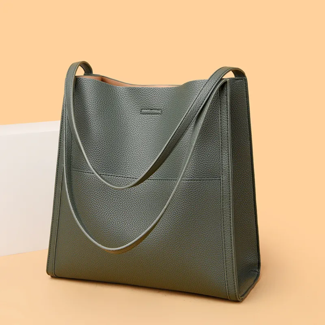 LoungeYard | Large Leather Handbag with Royal Capacity - DailyLux — product view 6