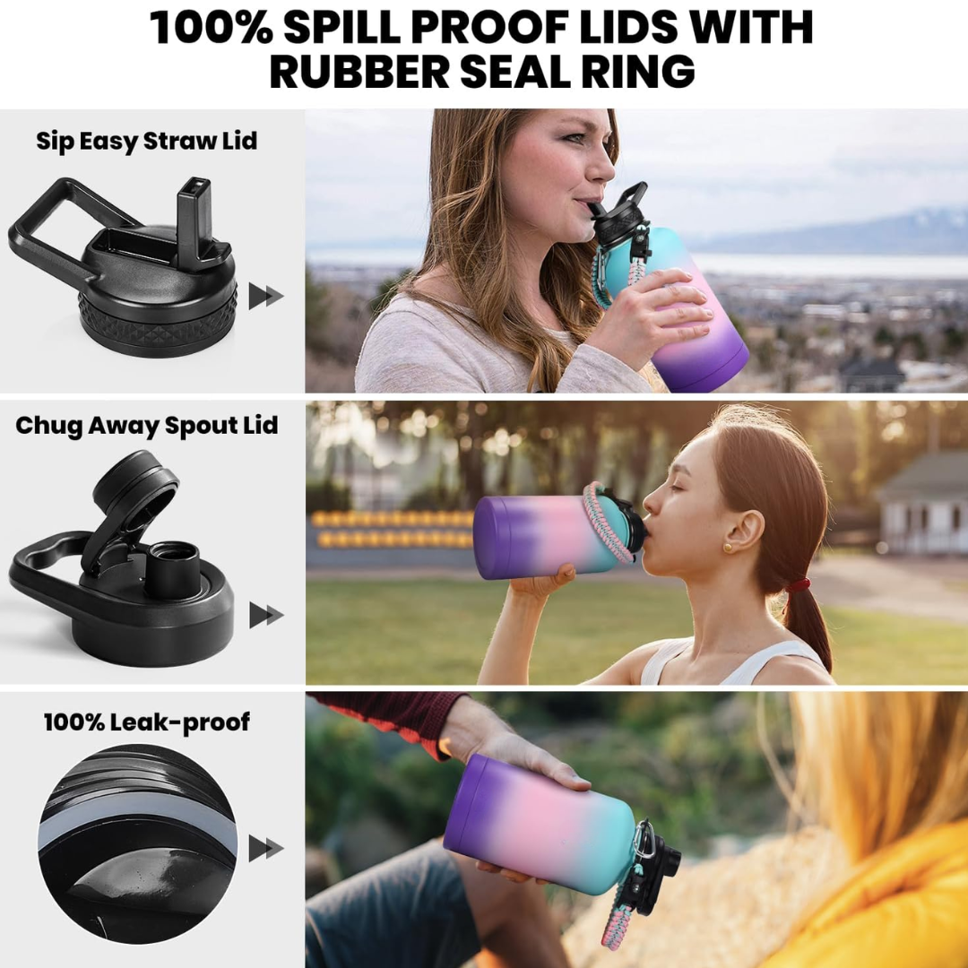 HydraPure – Duurzame Waterfles met Paracord Handvat LoungeYard — product view 3