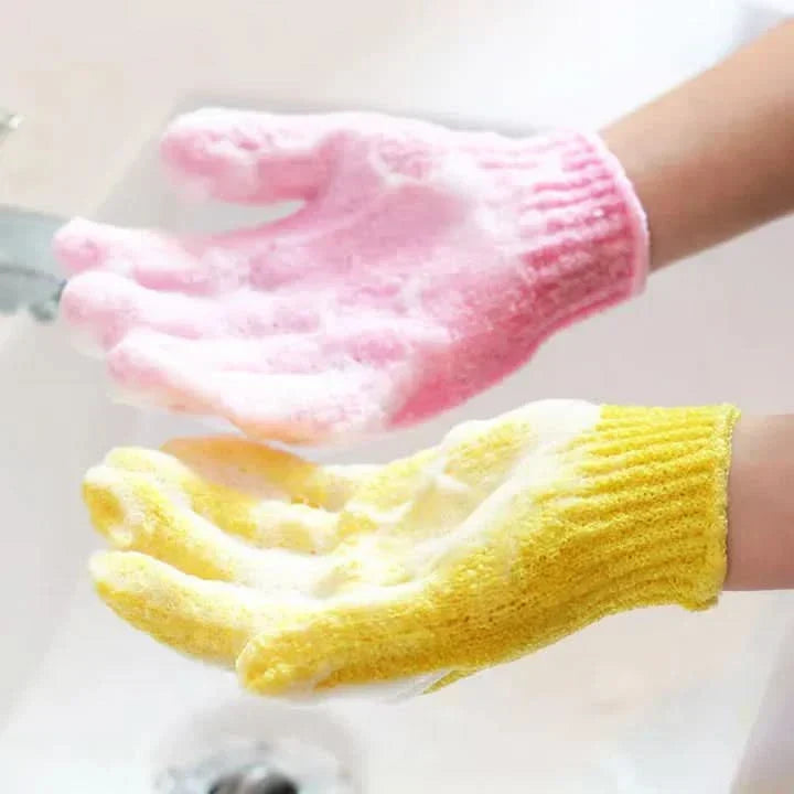 LoungeYard | Exfoliating Bath Gloves for Shower – 2 Pack — product view 2