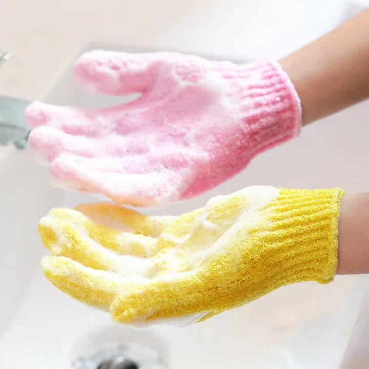 LoungeYard | Exfoliating Bath Gloves – Set of 2 — product view 6