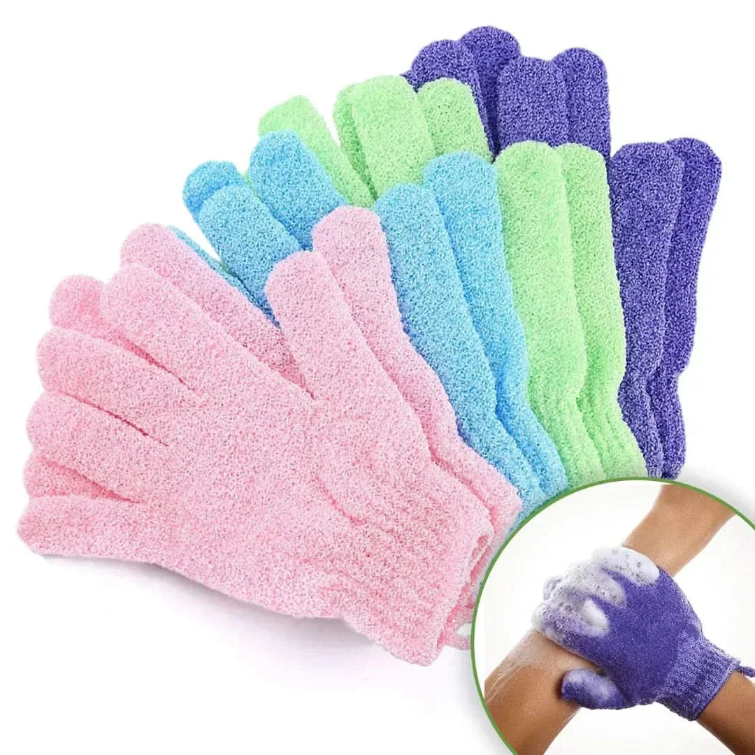 LoungeYard | Exfoliating Bath Gloves for Shower – 2 Pack — product view 3
