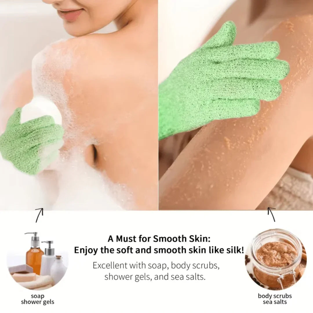 LoungeYard | Exfoliating Bath Gloves – Set of 2 — product view 5
