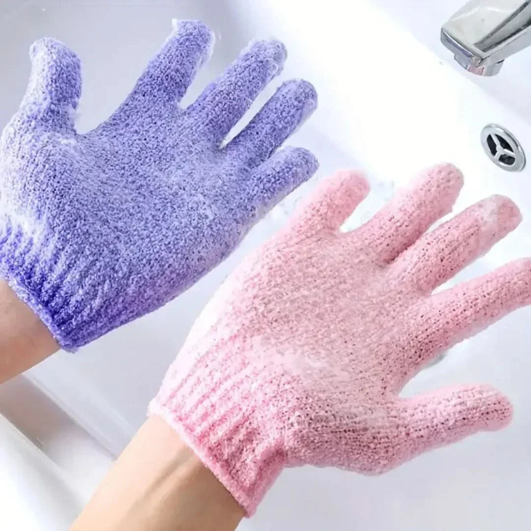 LoungeYard | Exfoliating Bath Gloves for Shower – 2 Pack — product view 4