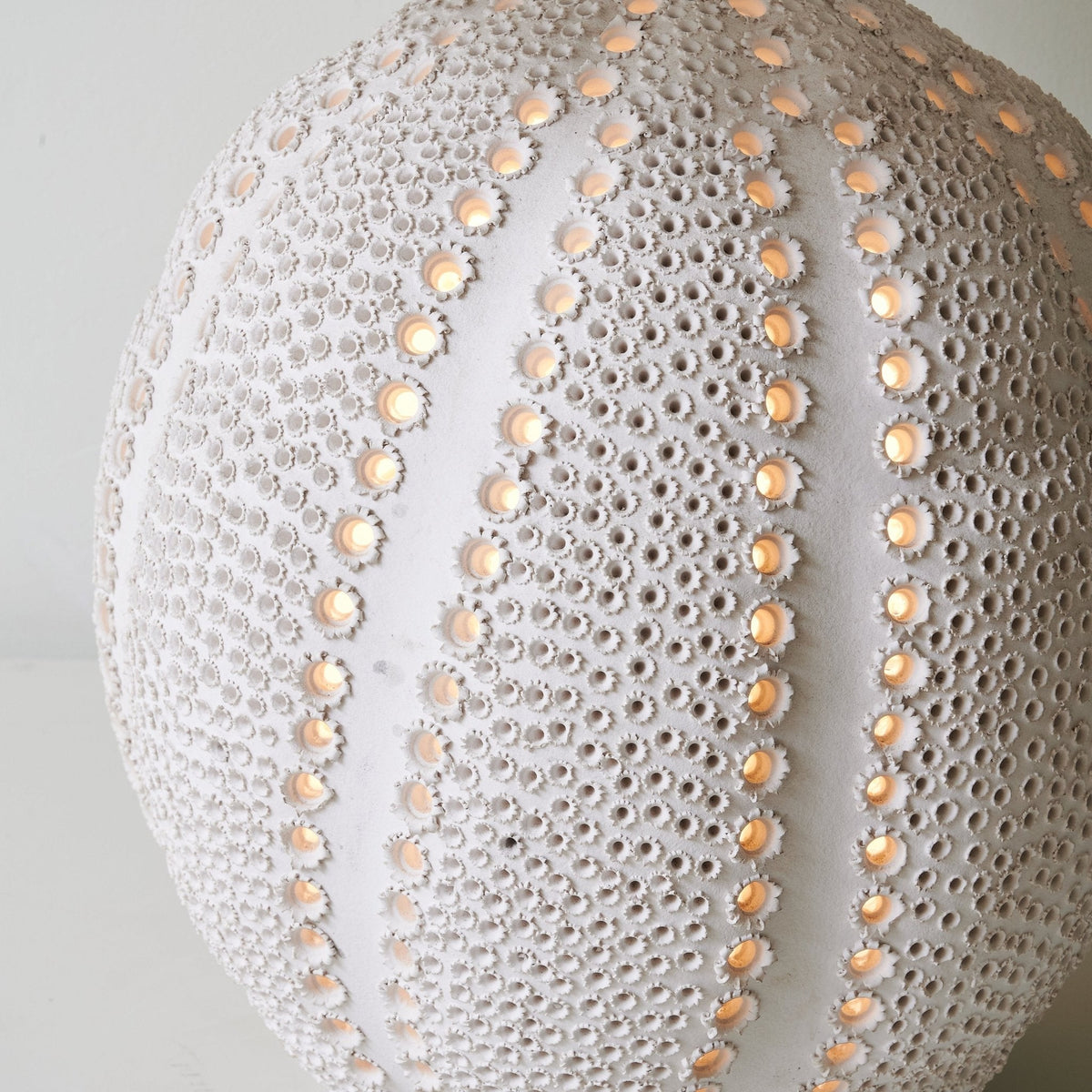Urchin Textured Ceramic Table Lamp — product view 6