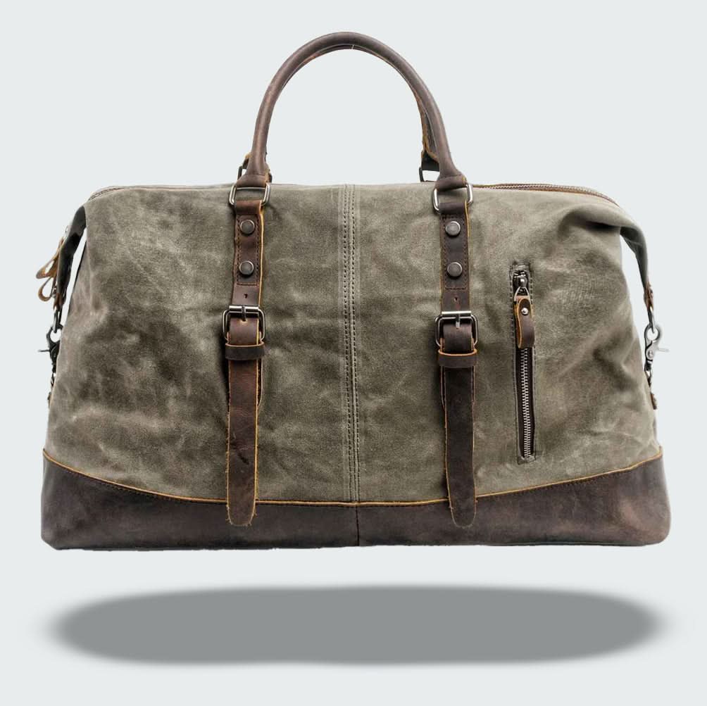 LoungeYard | Valour Canvas & Leather Travel Duffle Bag – 35L — product view 5