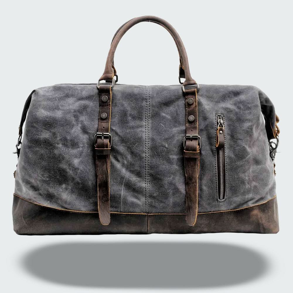 LoungeYard | Valour Canvas & Leather Travel Duffle Bag – 35L — product view 6