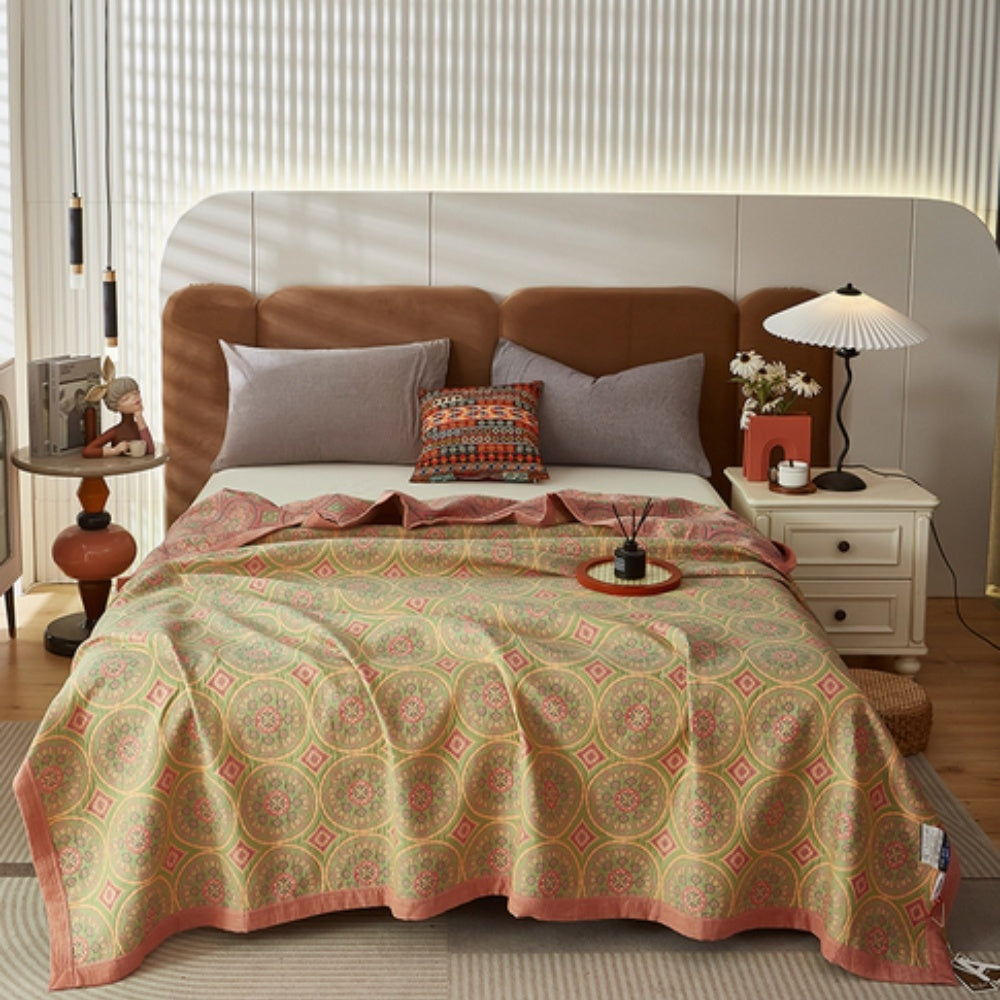 LoungeYard | Velina Reversible Cotton Summer Blanket — product view 1