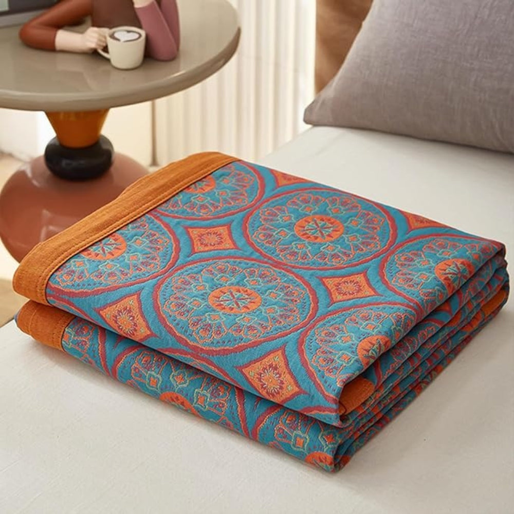 LoungeYard | Velina Reversible Cotton Summer Blanket — product view 6