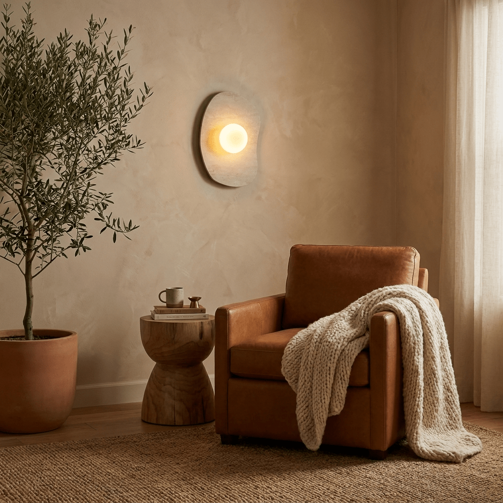 Velora Stone Oval Wall Sconce — product view 5