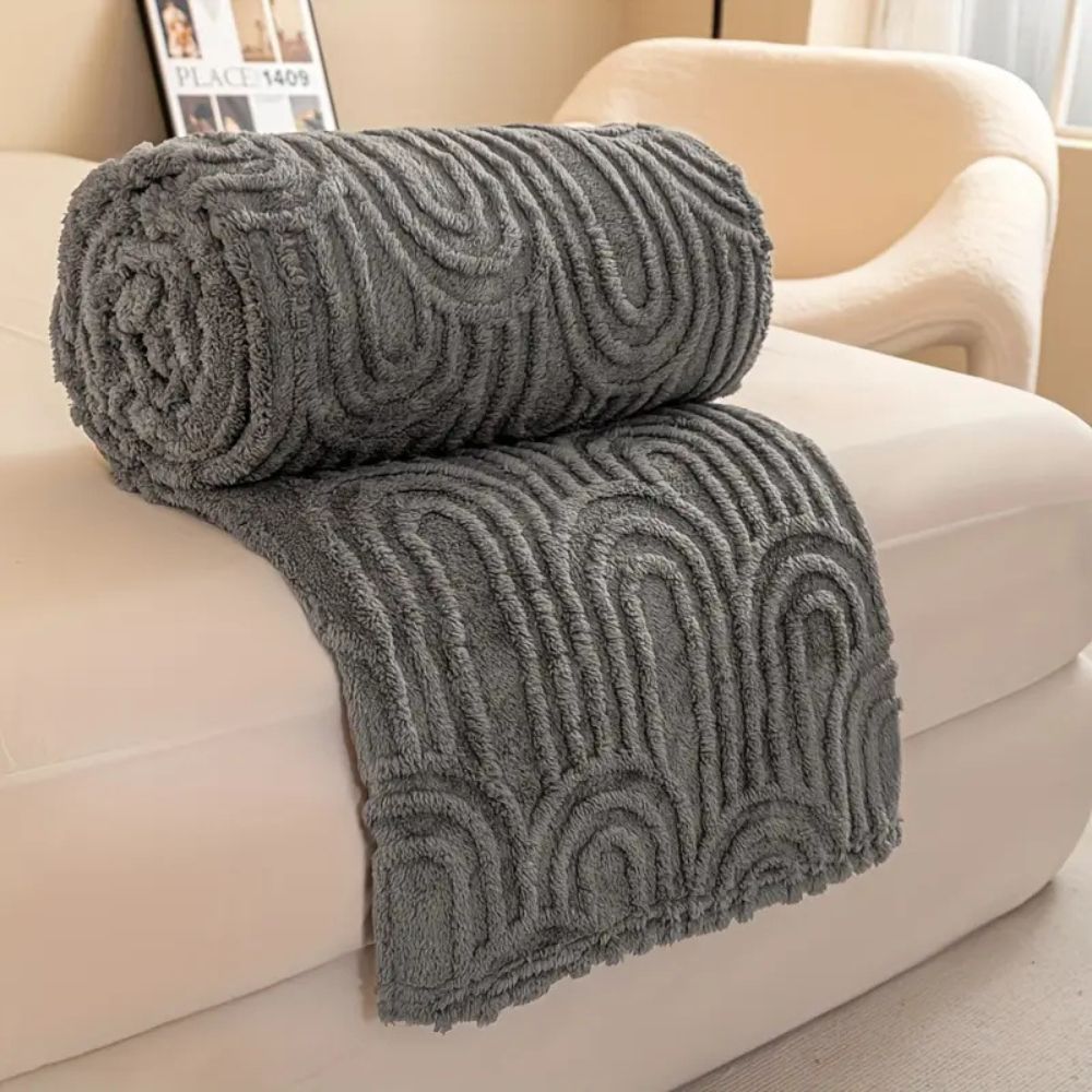 LoungeYard | Velura Arch Plush Blanket — product view 6