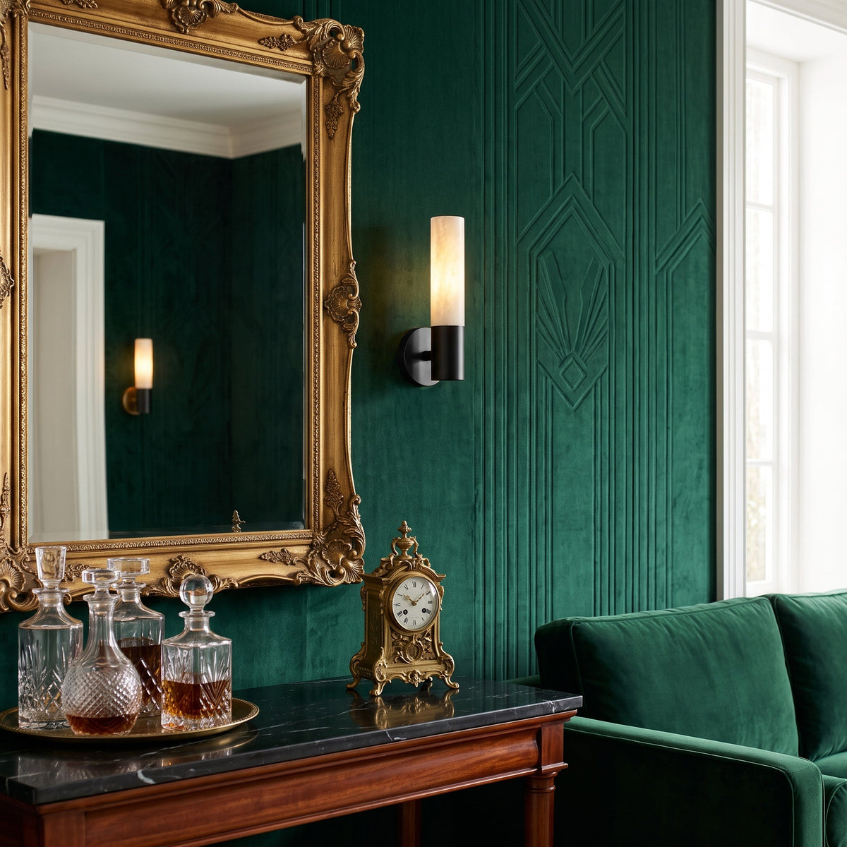 Villars Alabaster Wall Sconce — product view 3