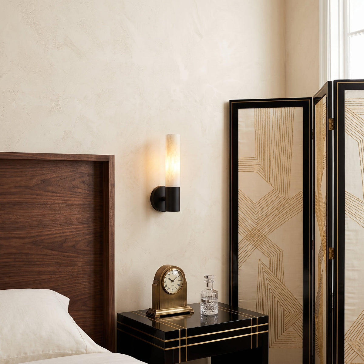 Villars Alabaster Wall Sconce — product view 2