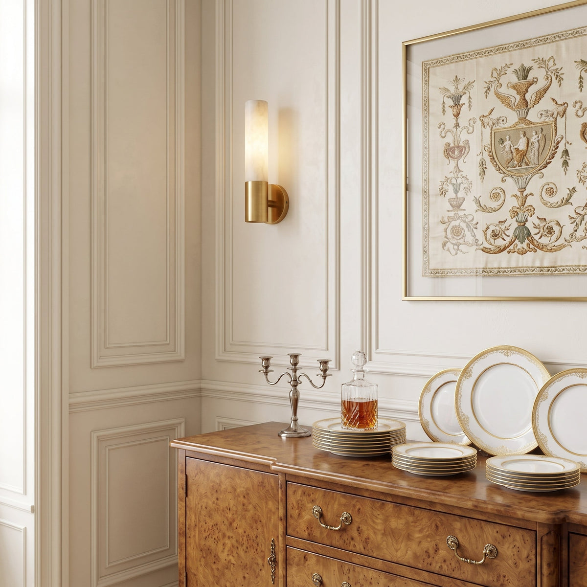 Villars Alabaster Wall Sconce — product view 7