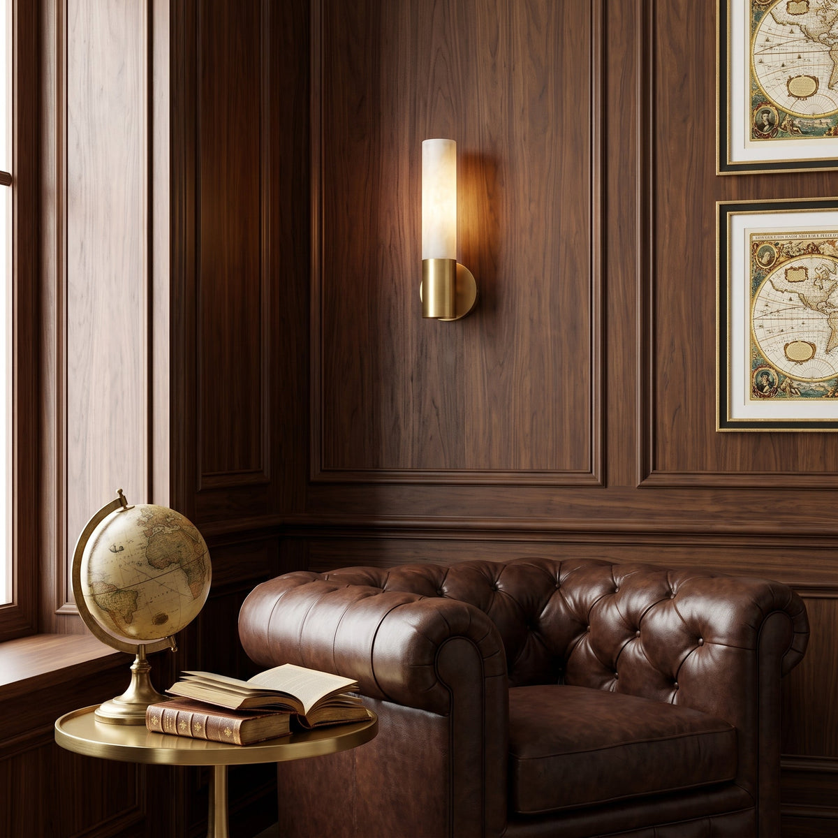 Villars Alabaster Wall Sconce — product view 4