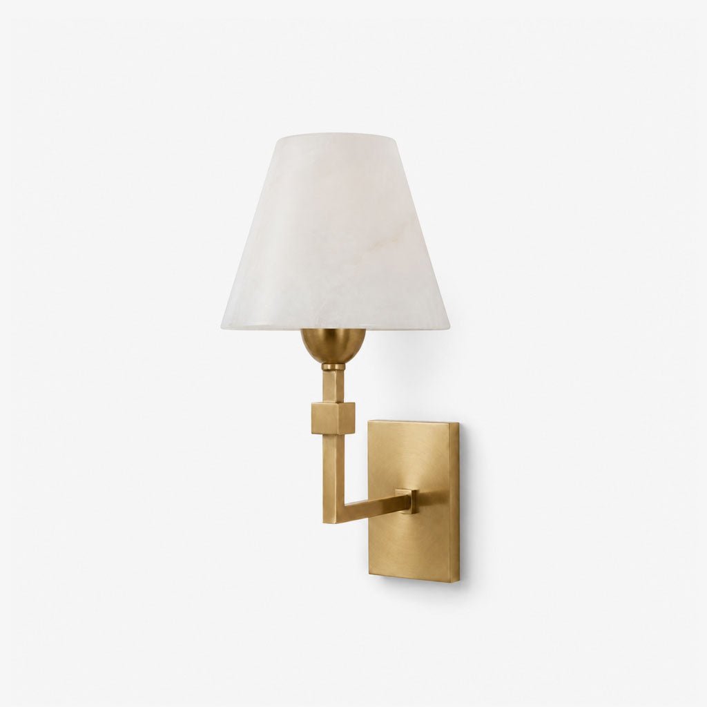 Virelle Alabaster Tapered Wall Sconce — product view 1