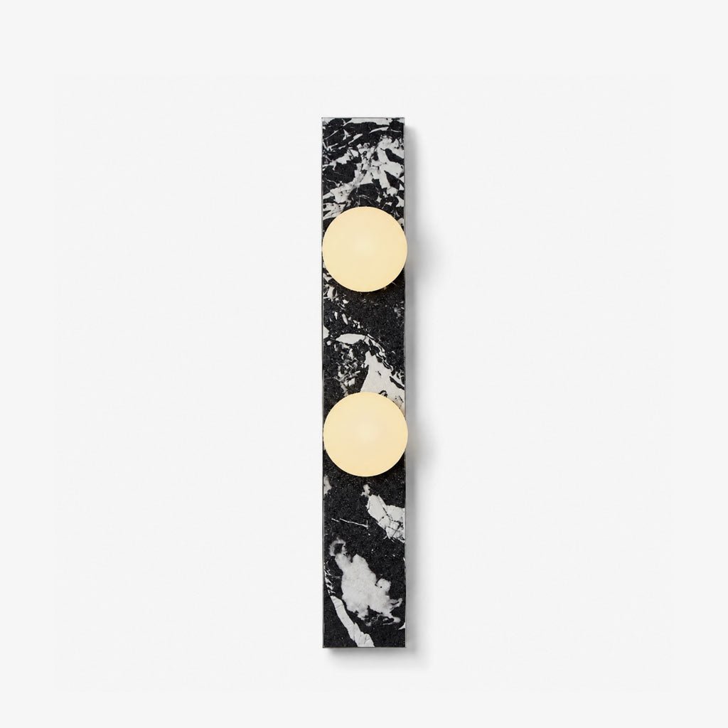 Virelle Stone Double Globe Wall Sconce — product view 1