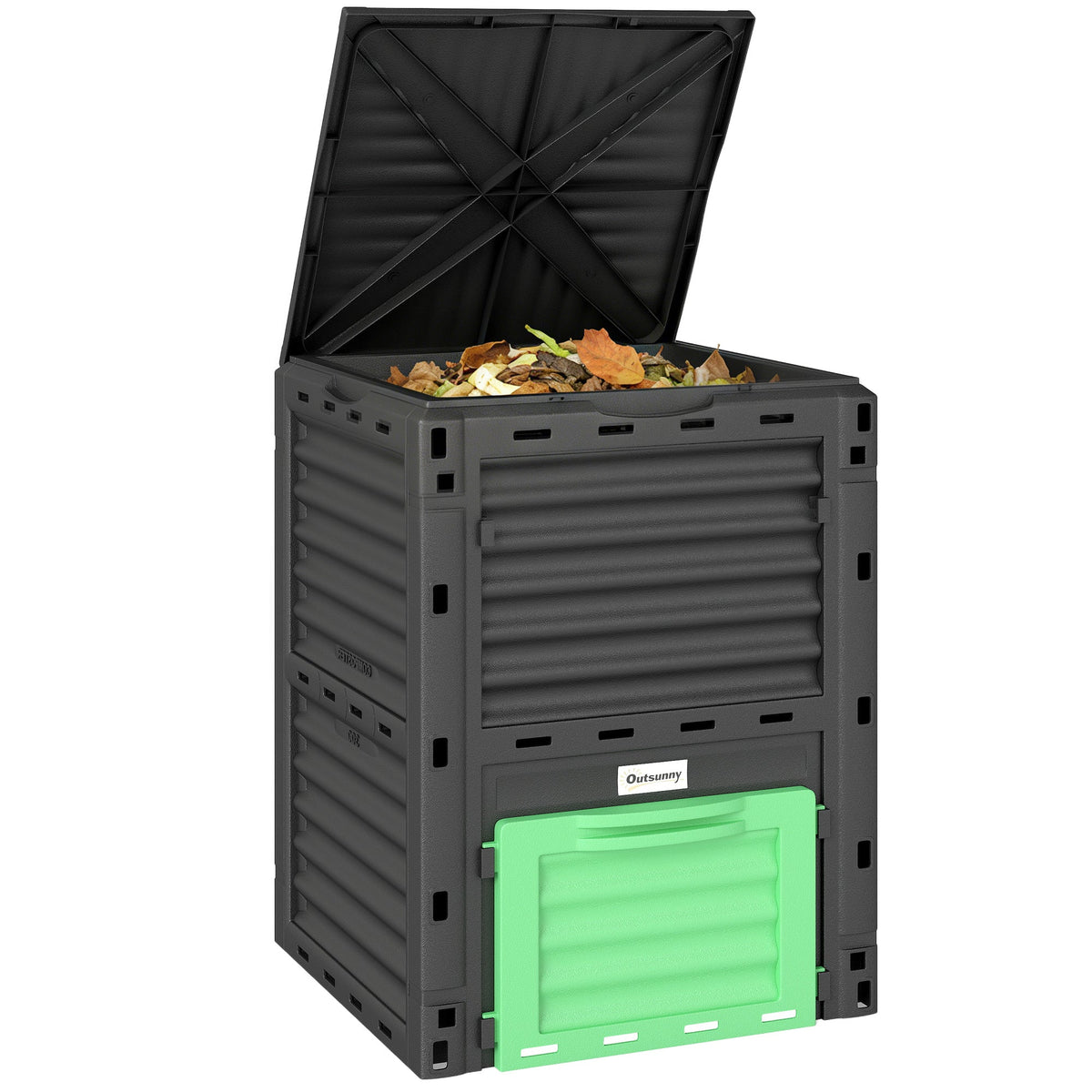 80 Gallon Garden Large Capacity Compost Bin, Green — product view 1