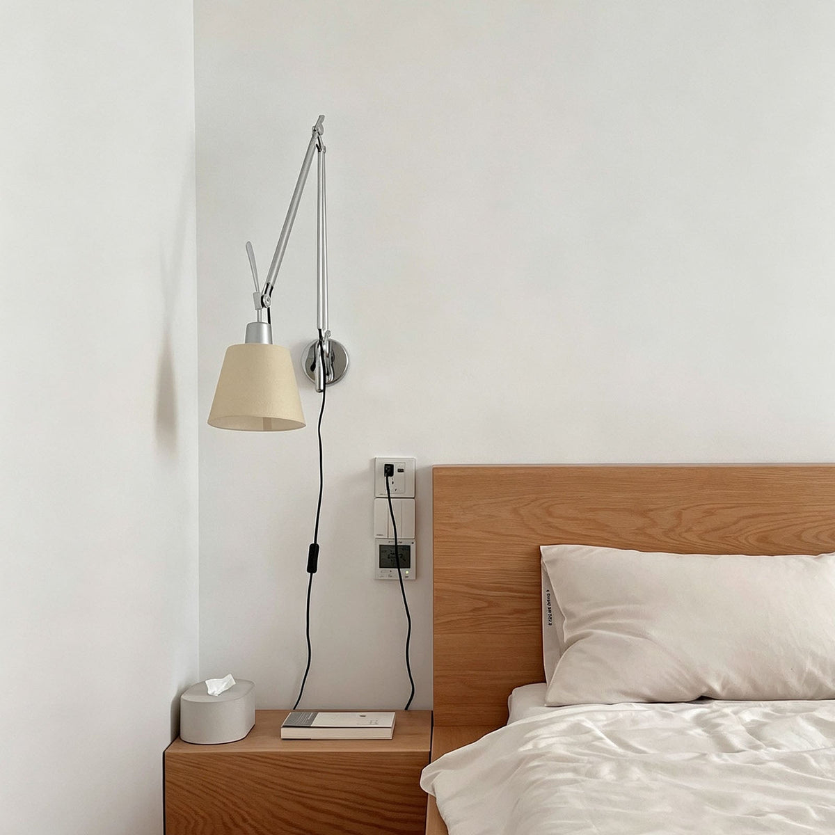 WOMO Mid Century Modern Swing Arm Wall Lamp-WM3204 — product view 5