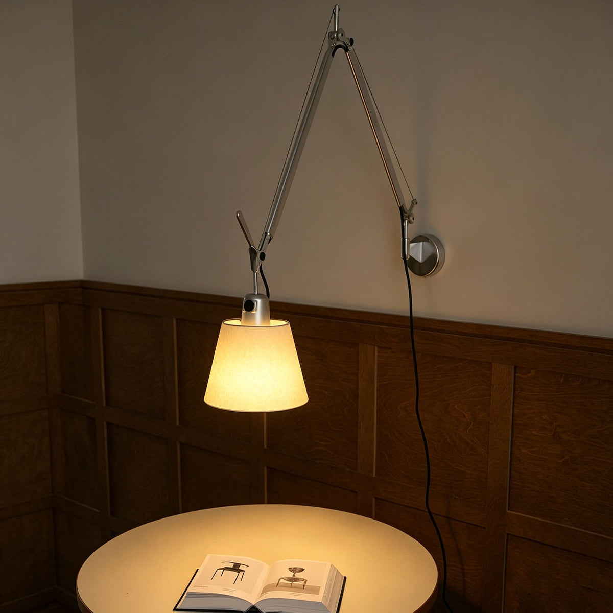 WOMO Mid Century Modern Swing Arm Wall Lamp-WM3204 — product view 2
