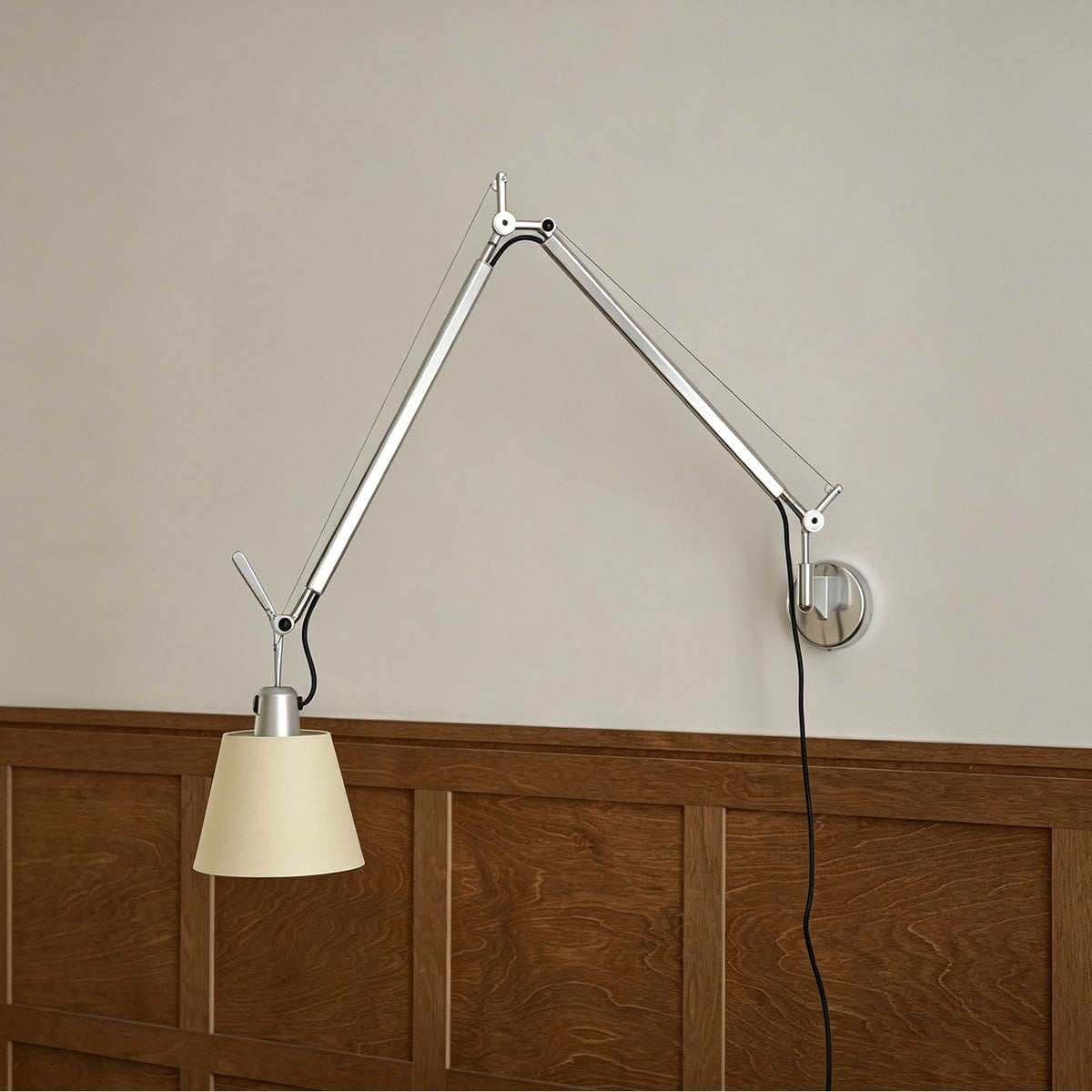 WOMO Mid Century Modern Swing Arm Wall Lamp-WM3204 — product view 3