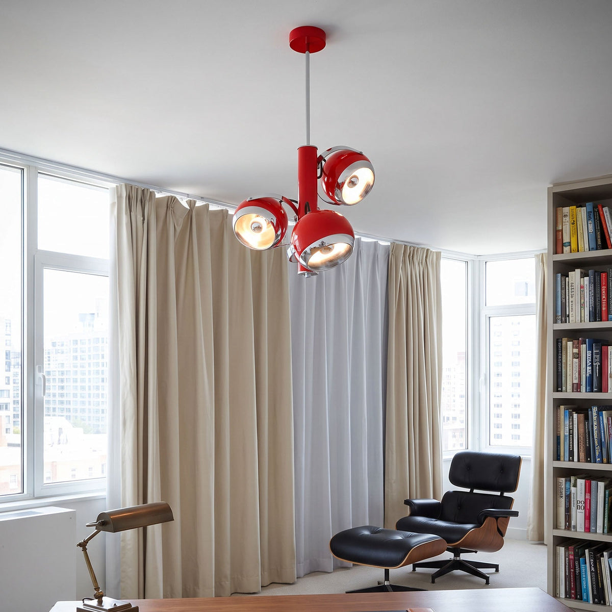WOMO Memphis Multi‑head Globe Pendant Light-WM3240 — product view 3