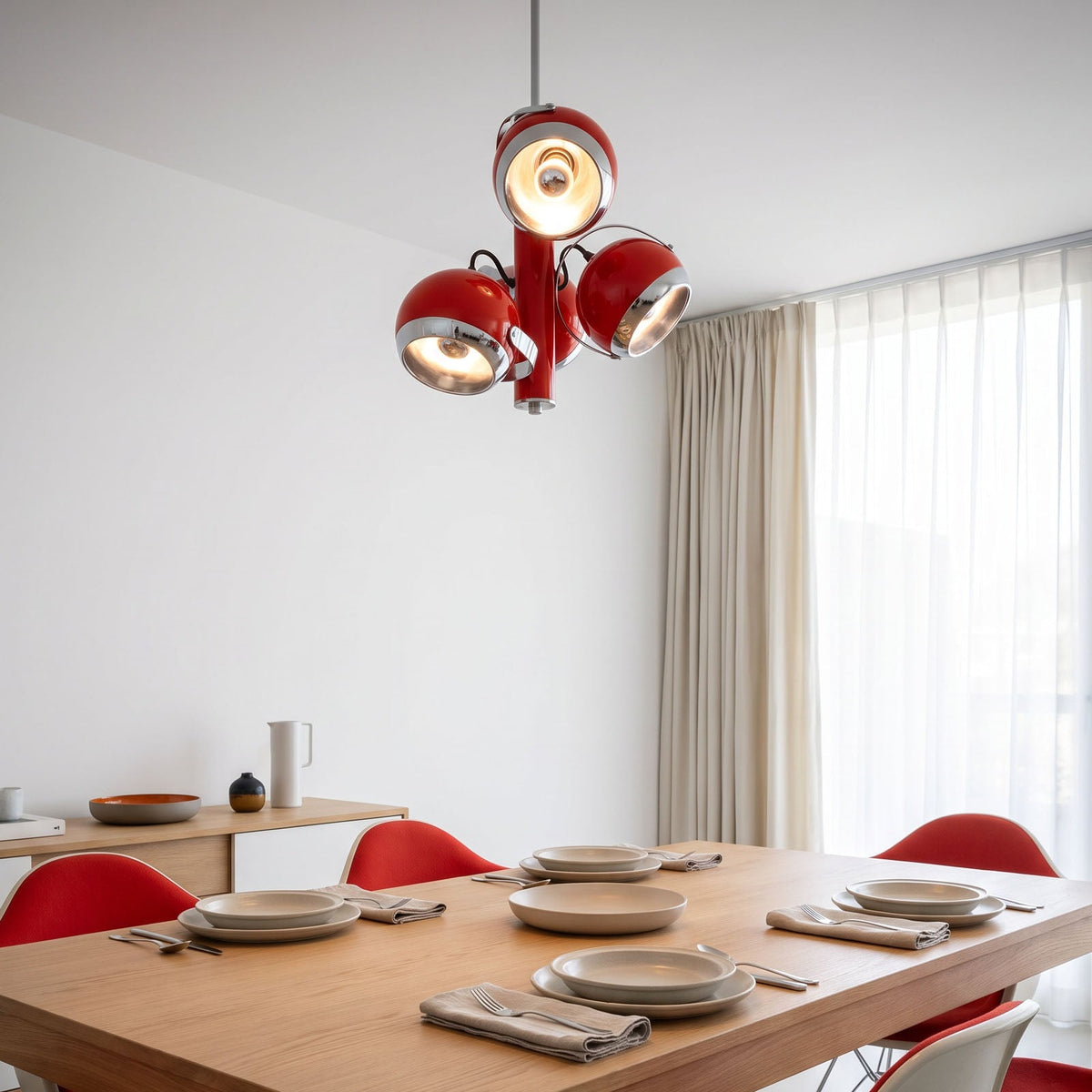 WOMO Memphis Multi‑head Globe Pendant Light-WM3240 — product view 2