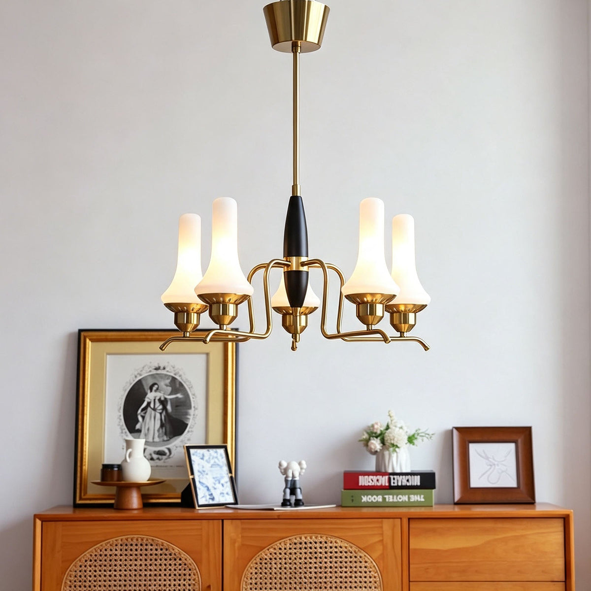 WOMO Trumpet‑shaped Glass Chandelier-WM3241 — product view 3