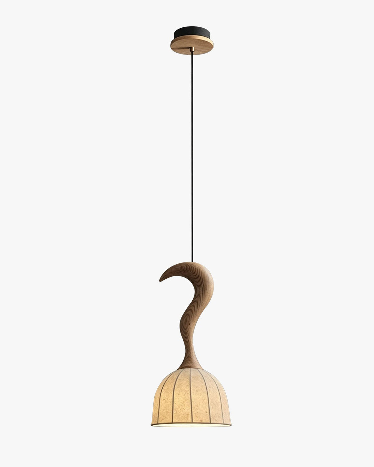 WOMO Bell Paper Shade Pendant Light-WM3244 — product view 1