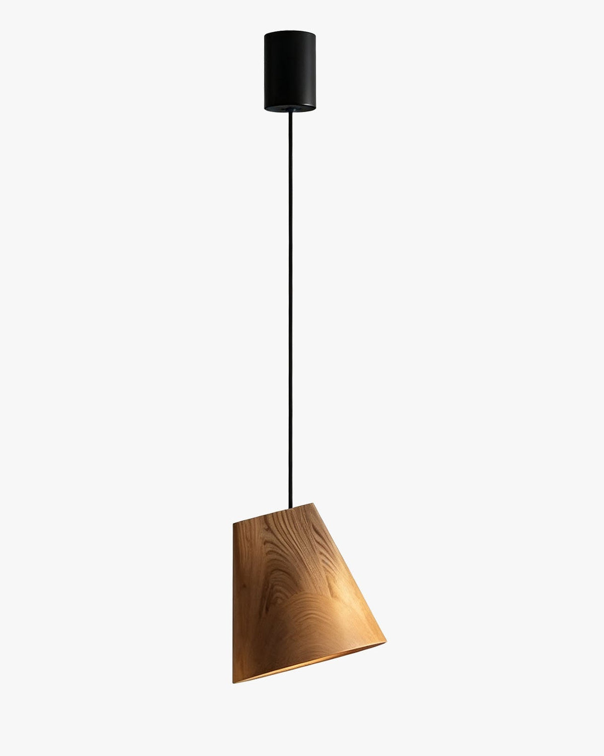 WOMO Wooden Taper Single Pendant Light-WM3256 — product view 1