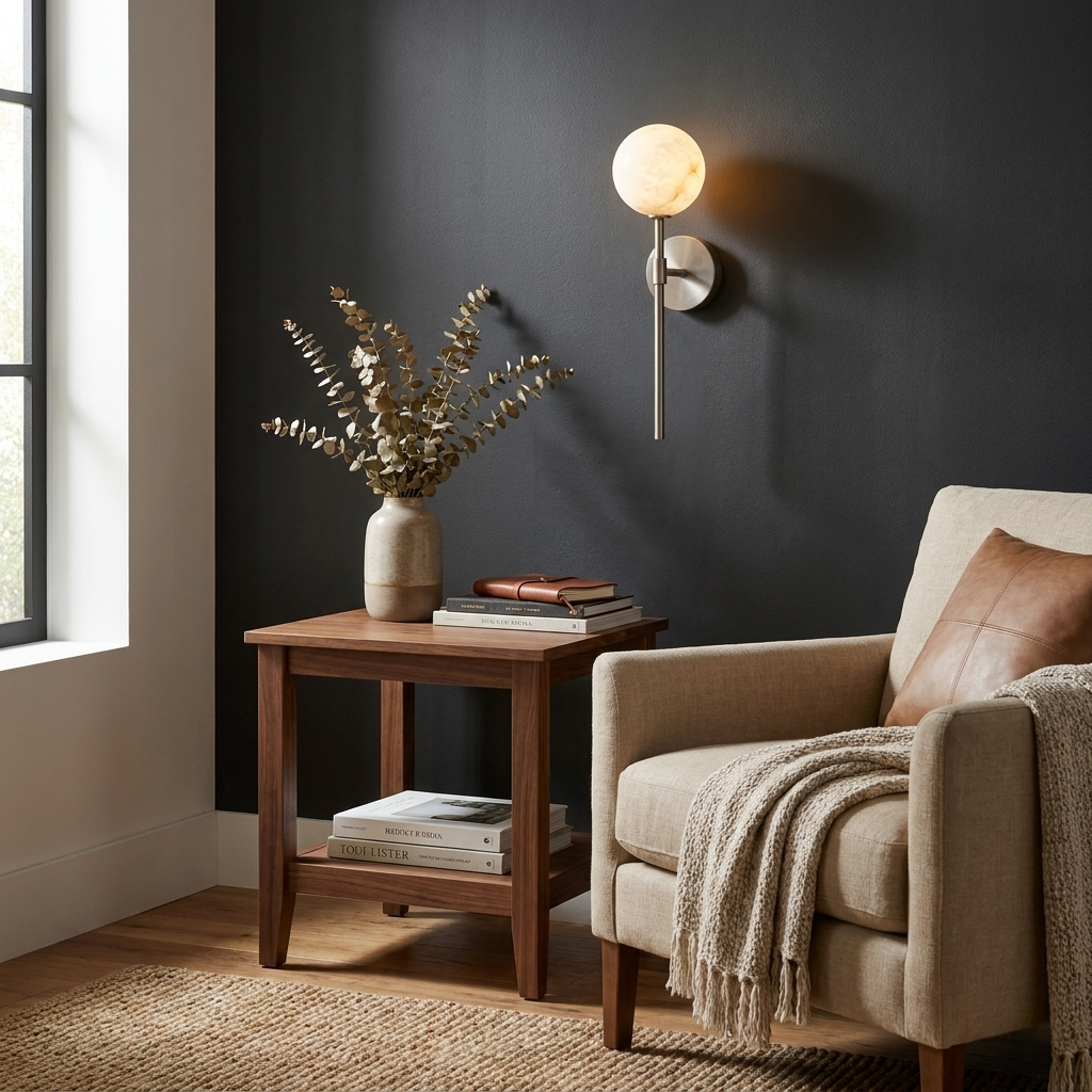 Wand Alabaster Wall Sconce — product view 3