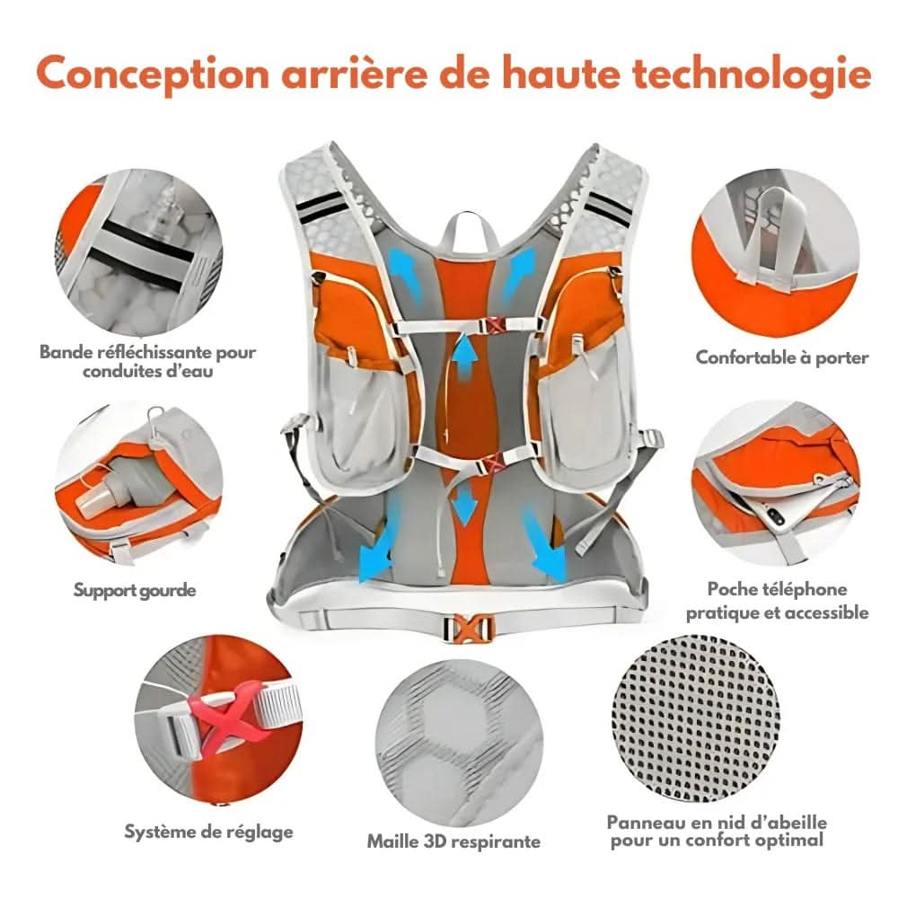 LoungeYard | bike backpack with integrated hydration system & high wearing comfort — product view 4