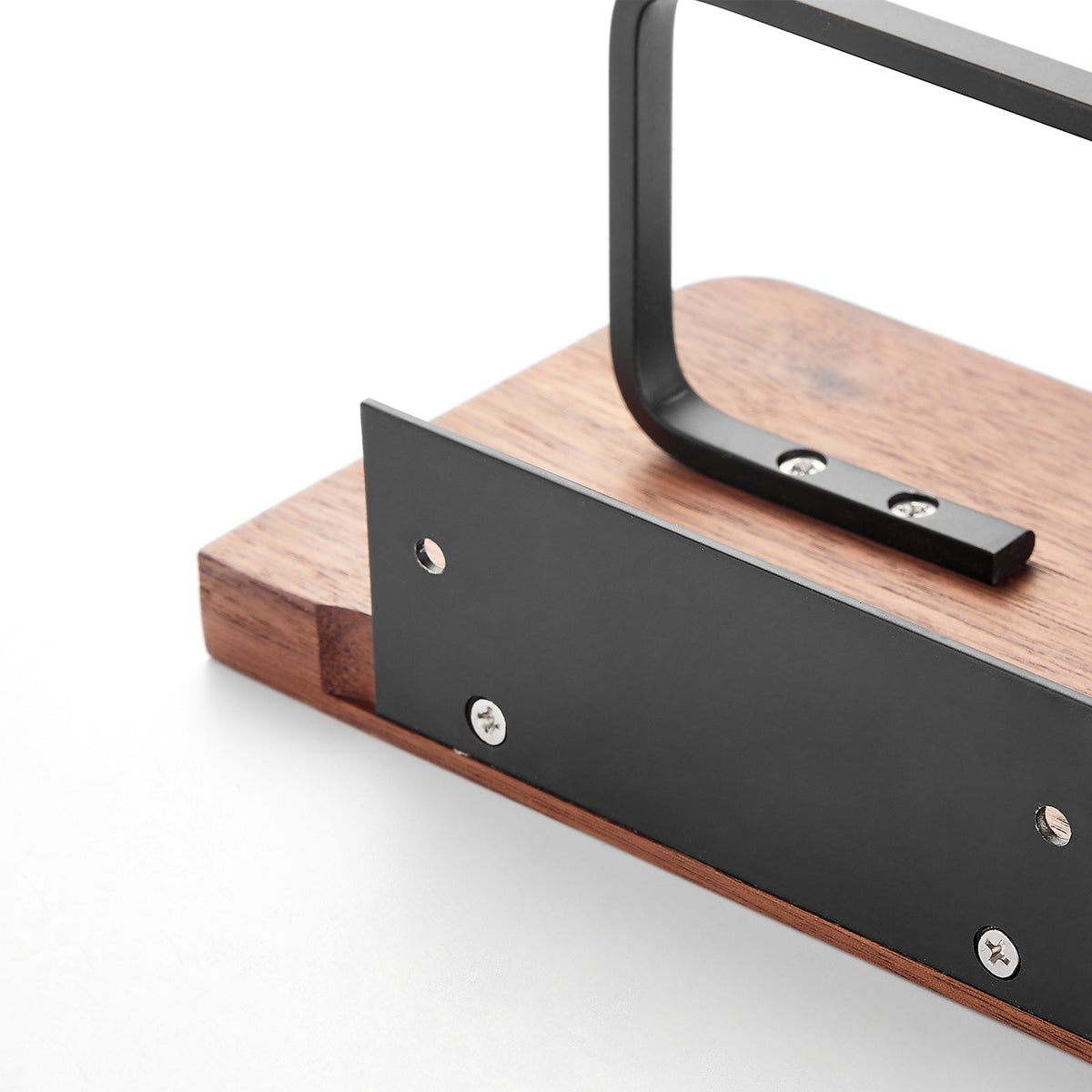 LoungeYard | Wood storage towel roll toilet paper holder — product view 2