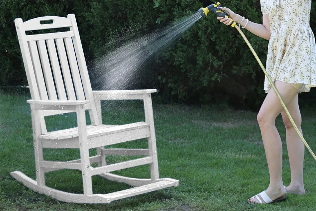HDPE Rocking Chair with Footboard — product view 4