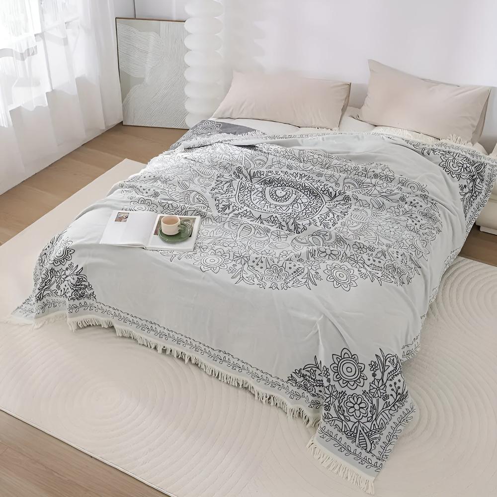 LoungeYard | Scandi Chic Cotton Blanket — product view 4