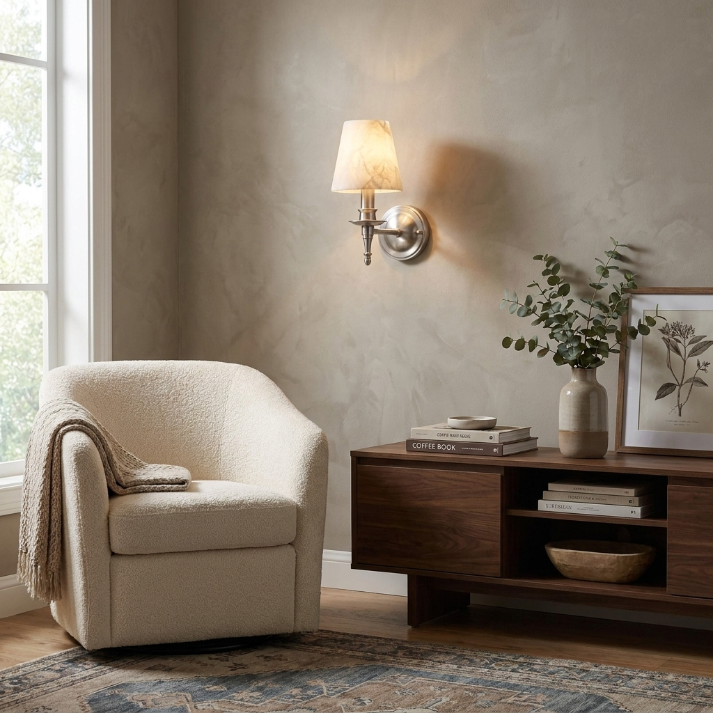Windsor Alabaster Wall Sconce — product view 4