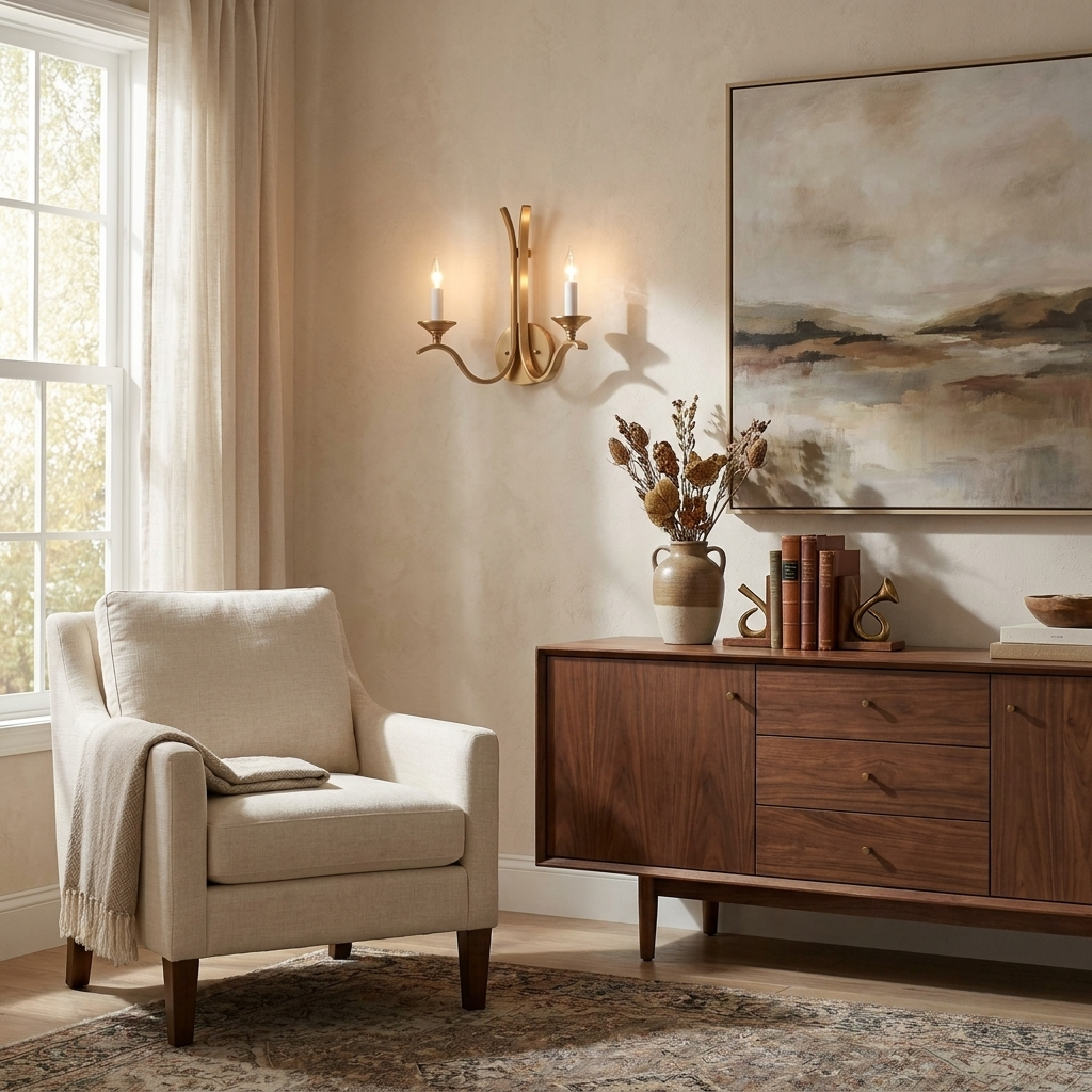 Winslow Wave Arm Wall Sconce — product view 3