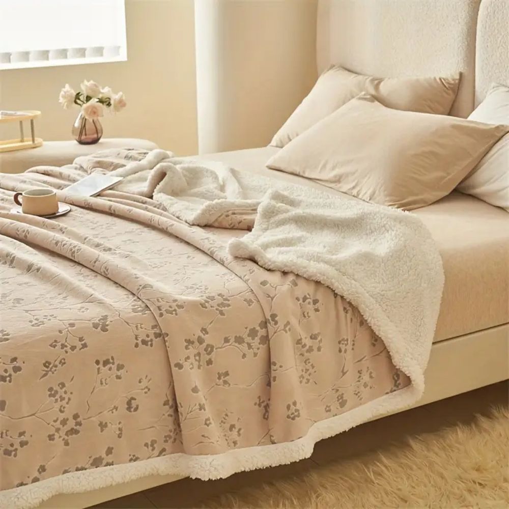 LoungeYard | Winter Garden Plush Blanket — product view 3
