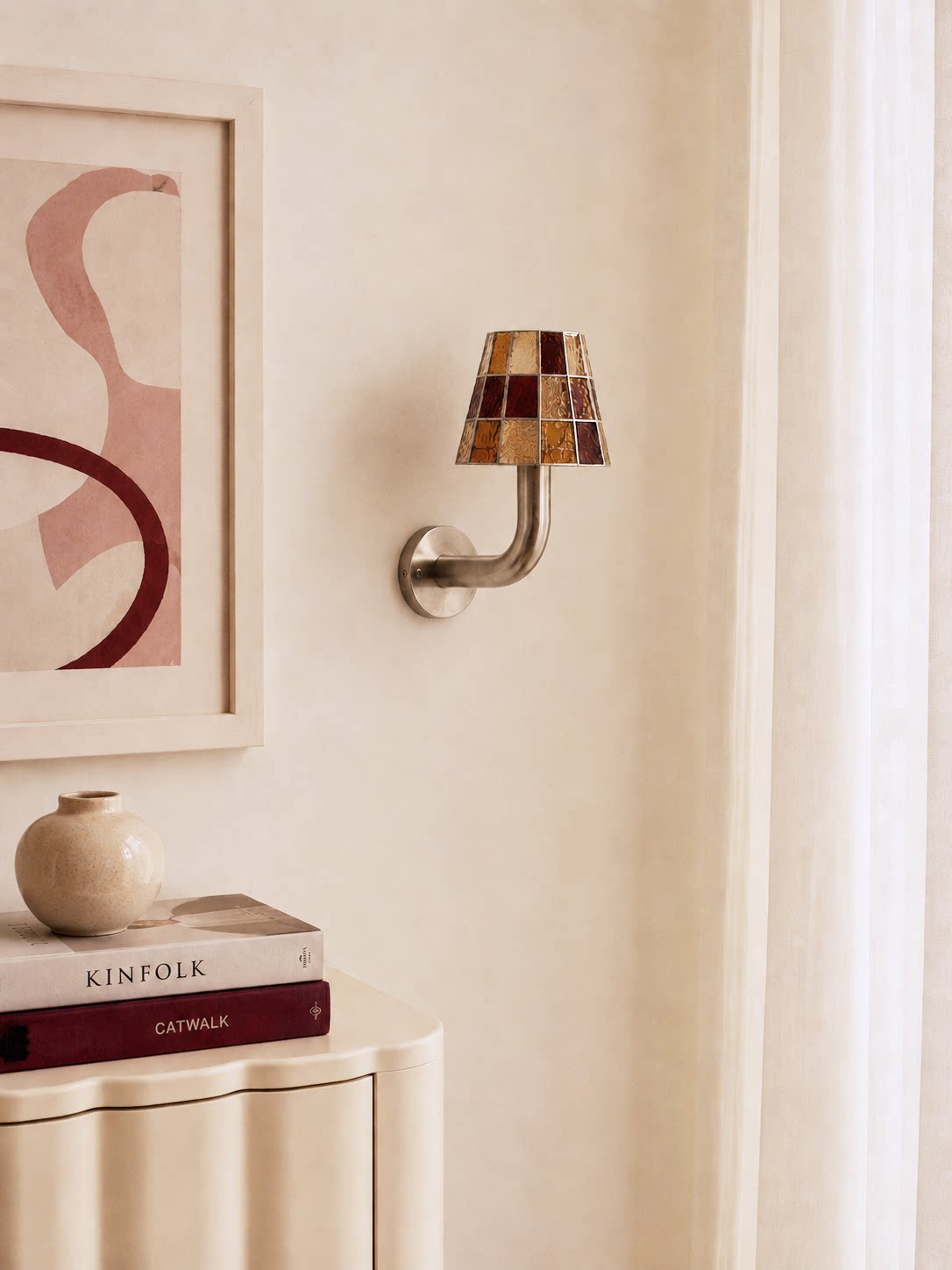 Wren Faceted Glass Wall Sconce — product view 2