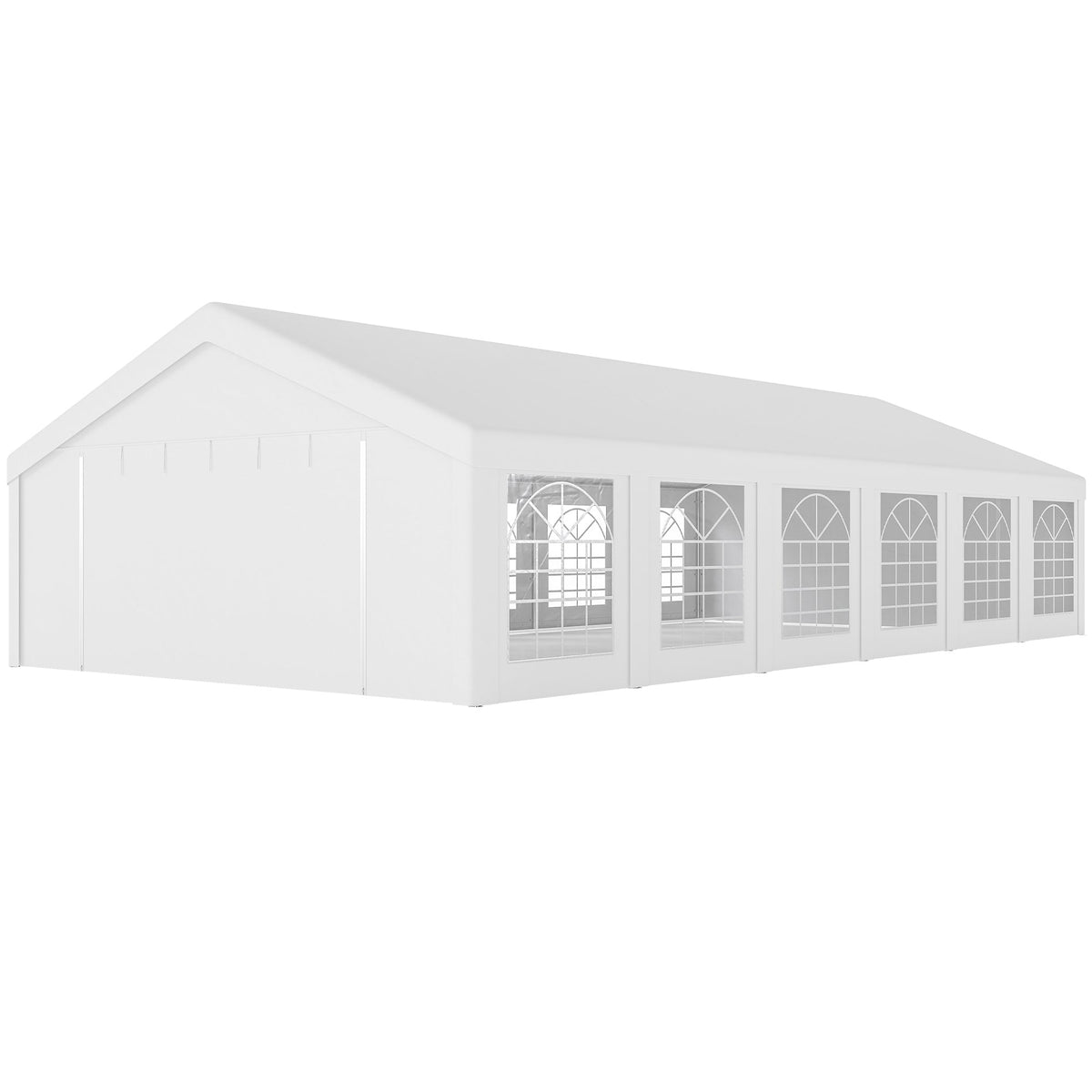 20' x 40' Heavy Duty Party Tent and Carport with 12 Sidewalls, White — product view 2