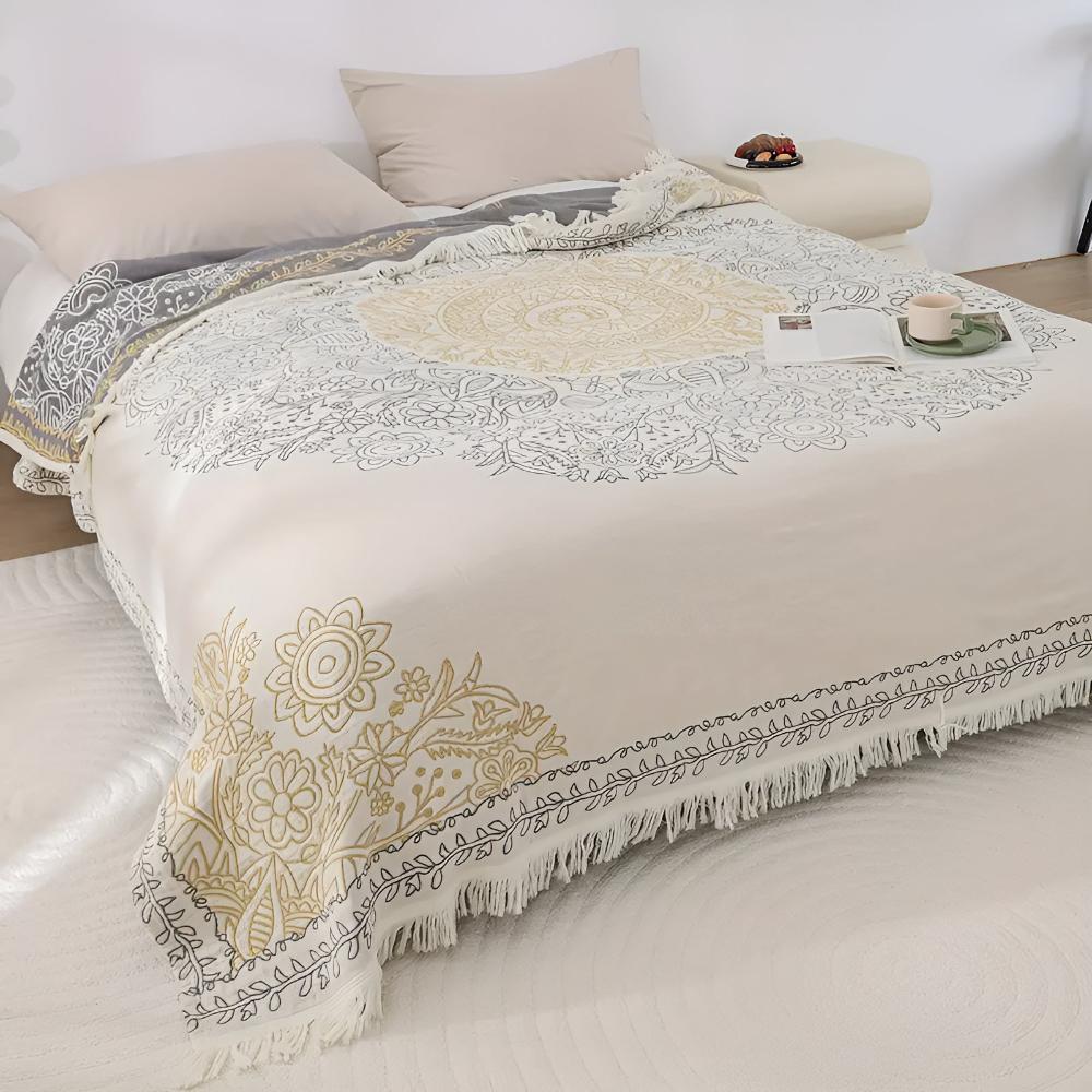 LoungeYard | Scandi Chic Cotton Blanket — product view 5