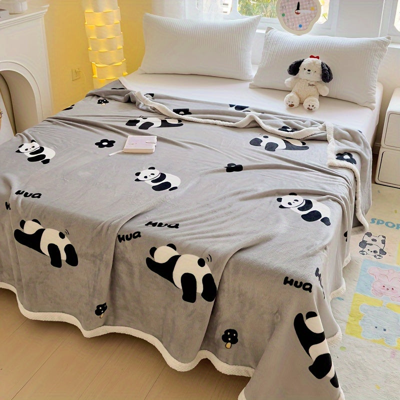 PandaSnuggle – Luxury Flannel Fleece Blanket LoungeYard — product view 4
