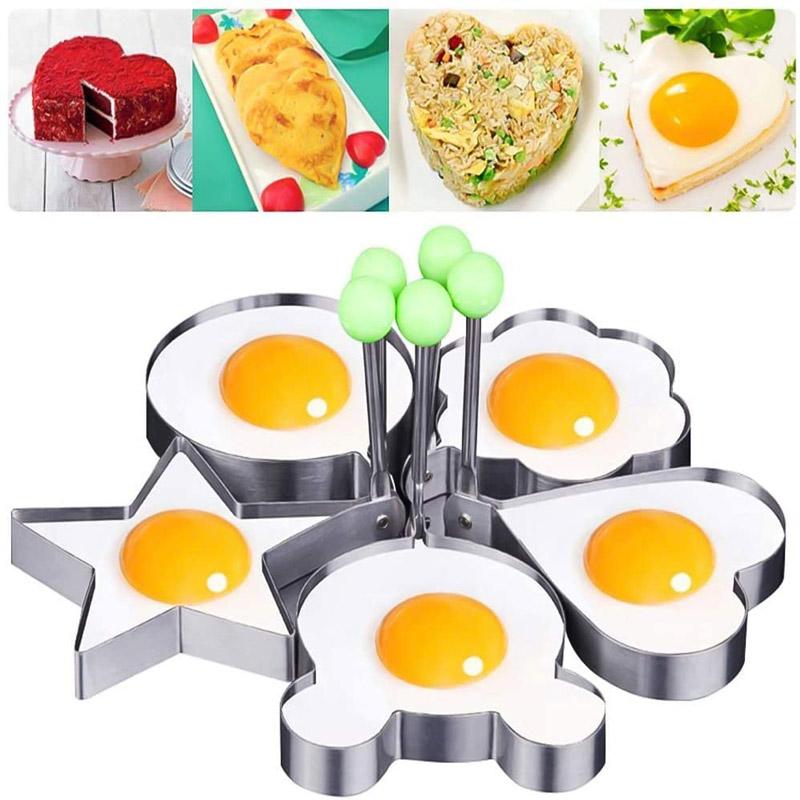 LoungeYard | Stainless steel frying egg molds — product view 1