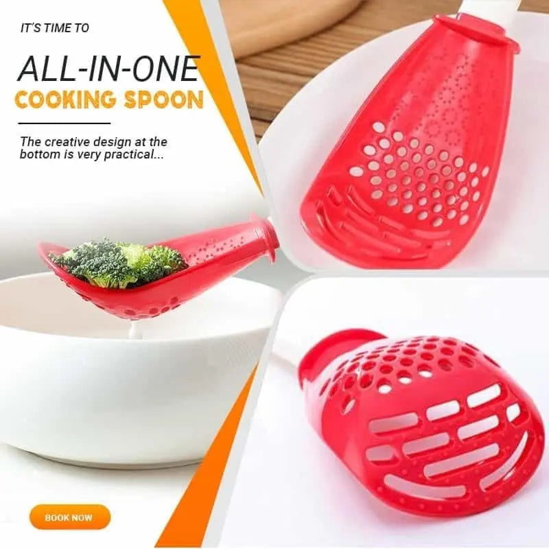 LoungeYard | Multifunctional kitchen spoon for mashing and straining — product view 3