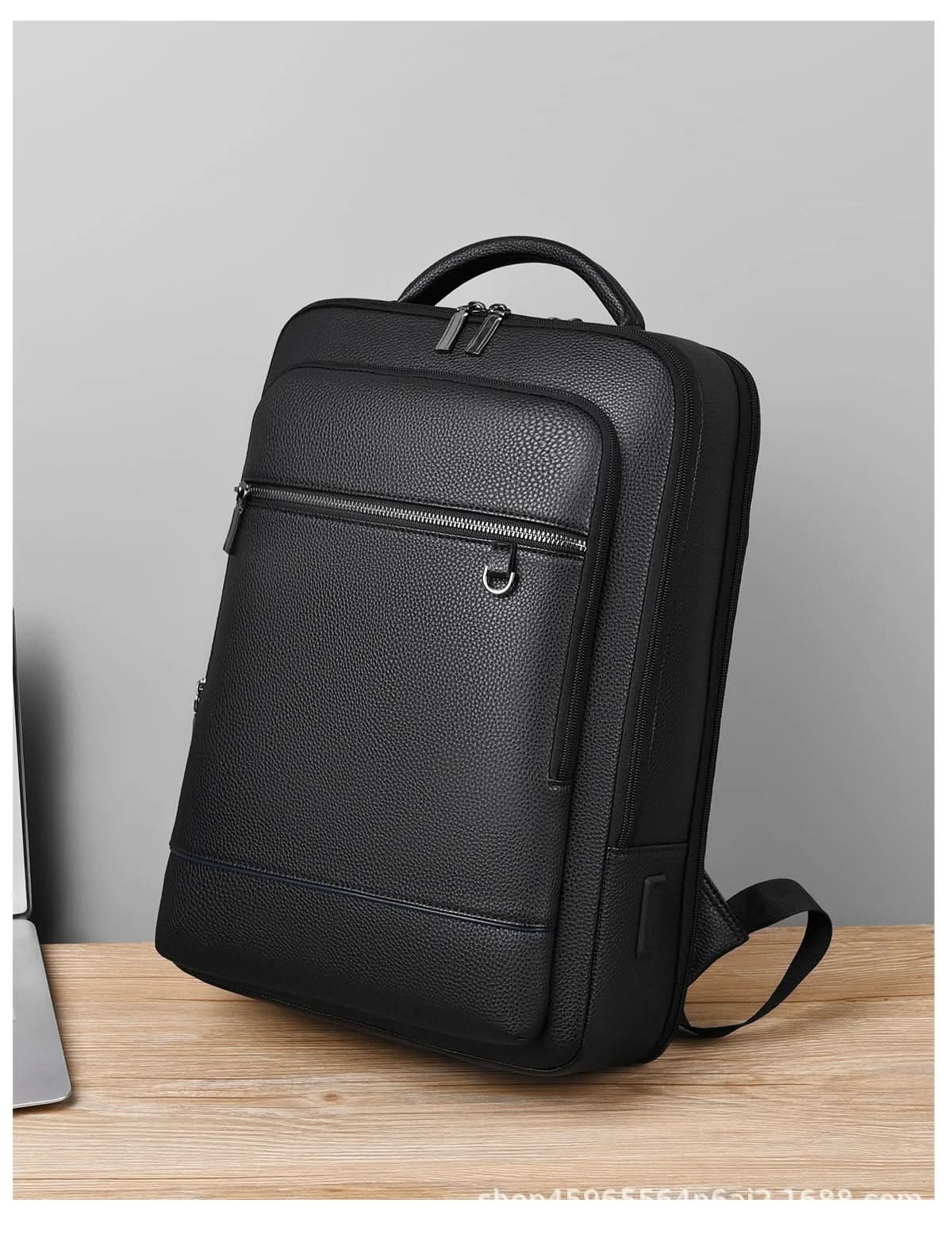 LoungeYard | MobilLux Leather Rucksack – For work, travel & modern mobility — product view 6