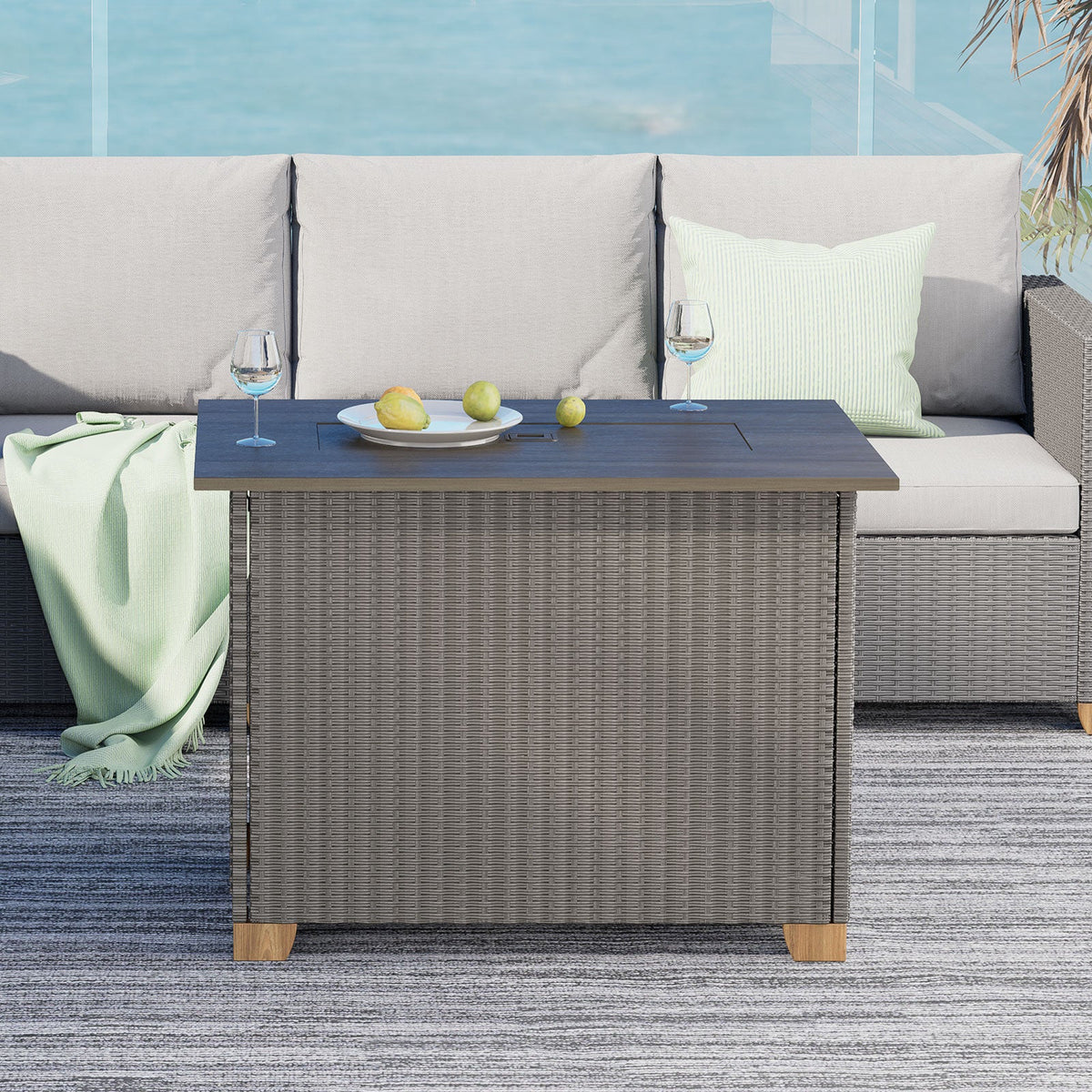 LOUNGE YARD Outdoor  Fire Pit Table — product view 2