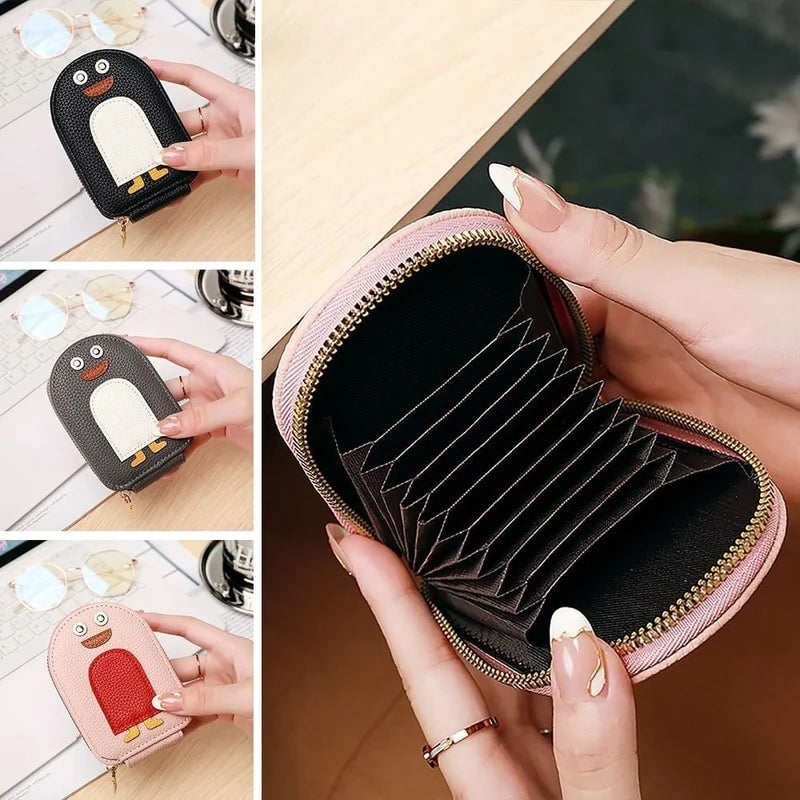 LoungeYard | Cute Penguins PU Credit Card Coin Wallet — product view 2