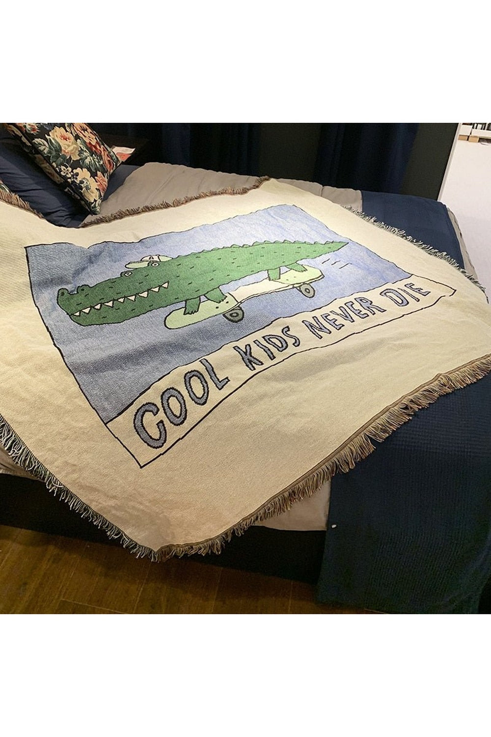 Crocodile Fun Blanket | LoungeYard — product view 2