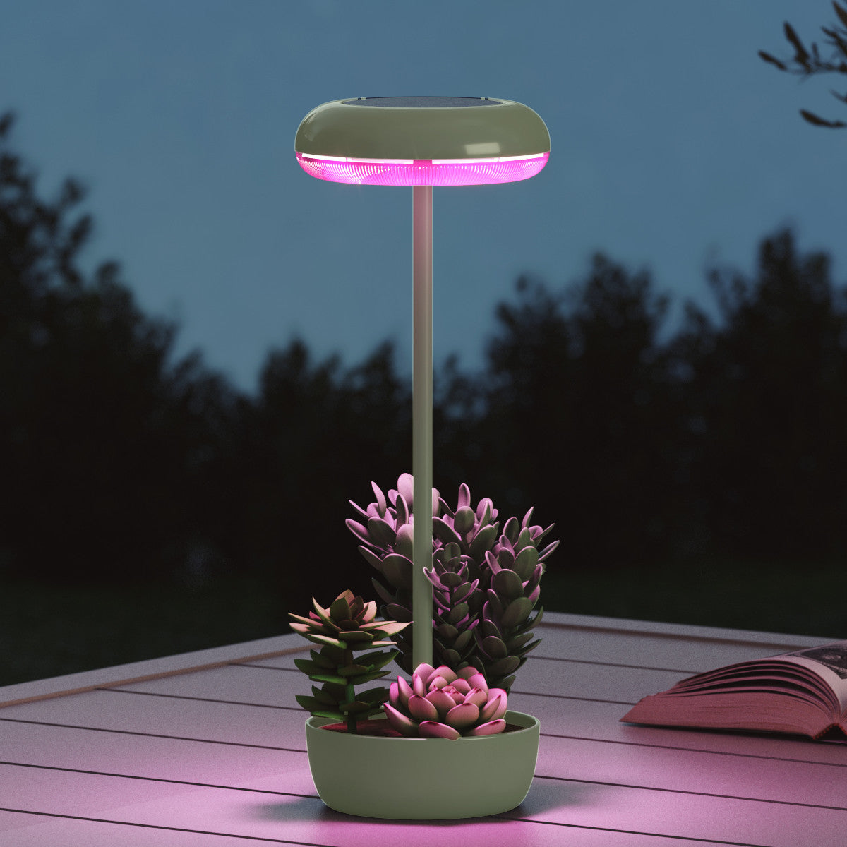 LOUNGE YARD Outdoor Table Lamp Solar Table Lamp with USB-Type C — product view 7